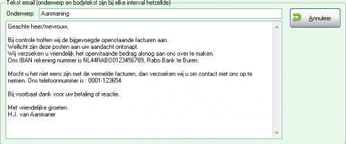 Het instellen van teksten voor documenten, hoe doe ik dat?